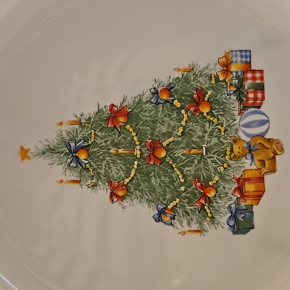 Corelle By Corning Discontinued Holiday Magic Christmas Tree Presents Pie Plate - Picture 4 of 7